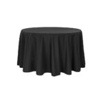 Laudlina-Ø290-must Ümmarused laudlinad Laudlina ümmargusele lauale Ümmargune laudlina Eri mõõtmetes laudlinad rent ja müük