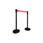 Must-piirdepost-punase-väljatõmmatava-lindiga Piirdepostid rent