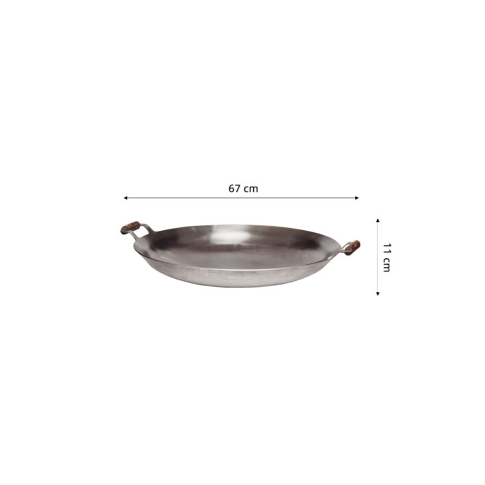 Wok-pann-WP-675,-ø-67-cm Gaasipõöleti Grillpann Wok-pann Cataplana komplektid Pritsmekaitsmed Wok-panni kaaned Gaasipõletid jalgadel Paella pannid Grilpannid